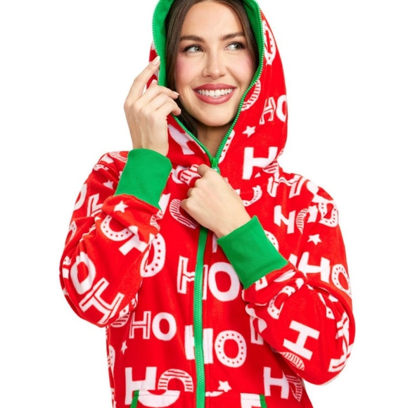 Tipsy Elves Women's Small fleece Onesie Jumpsuit - Picture 3 of 10
